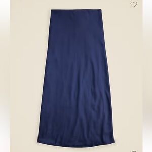 J. Crew Gwyneth Slip Skirt Navy Size S